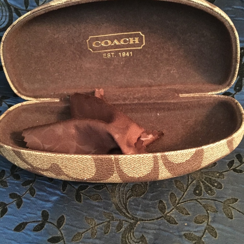 Coach Eye Glass Hard Case 6.25" - Picture 3 of 5